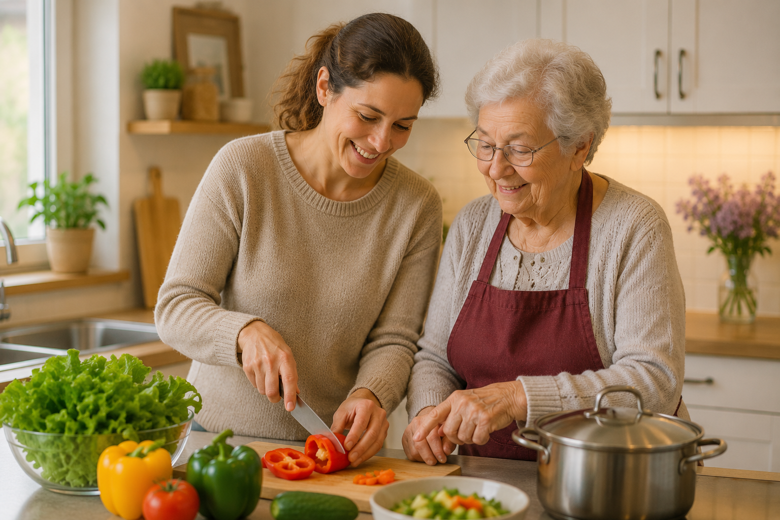 Illustration du service Aide à la préparation des repas